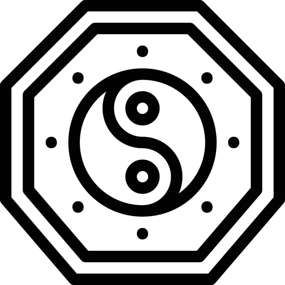 Yin yang vector icon