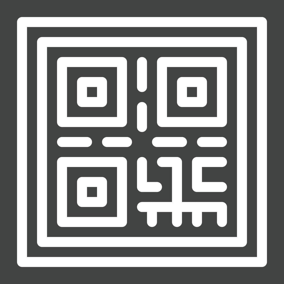 icono de vector de código qr