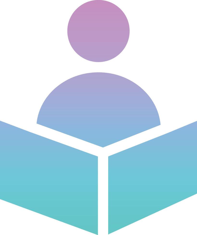 Reader vector icon