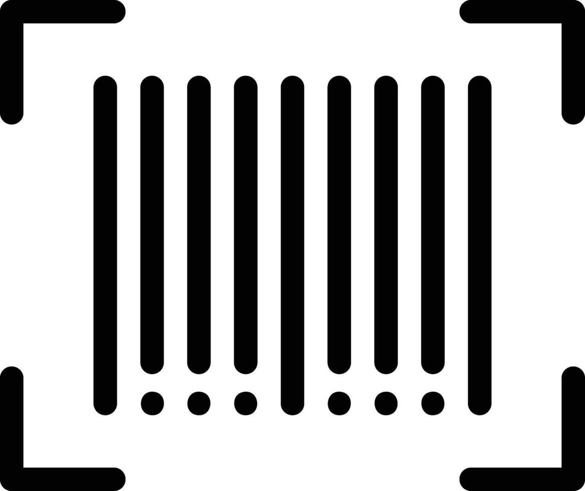 Barcode vector icon
