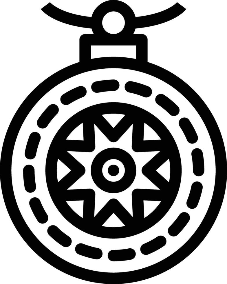 Amulet vector icon