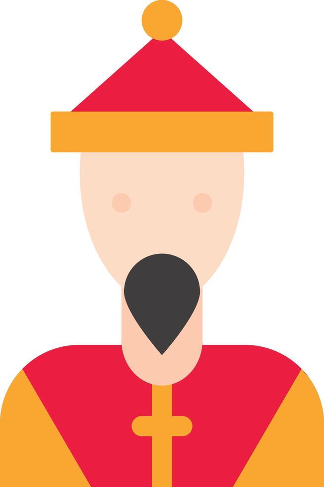 Chinese man vector icon