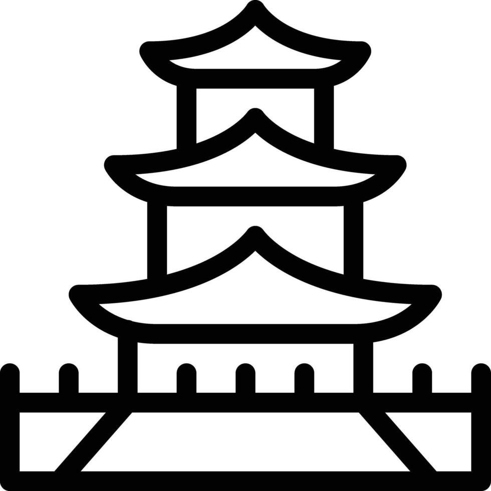 Pagoda vector icon