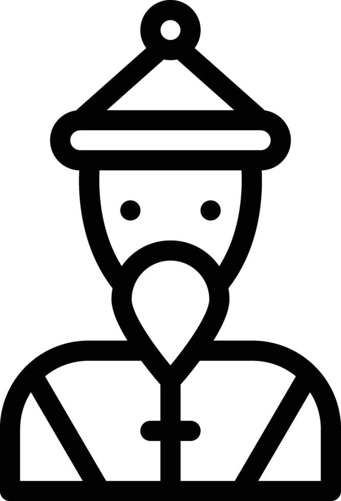 Chinese man vector icon