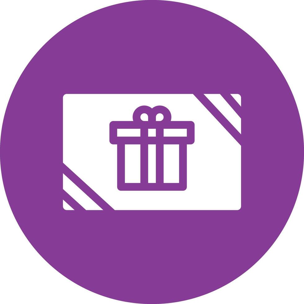 icono de vector de tarjeta de regalo