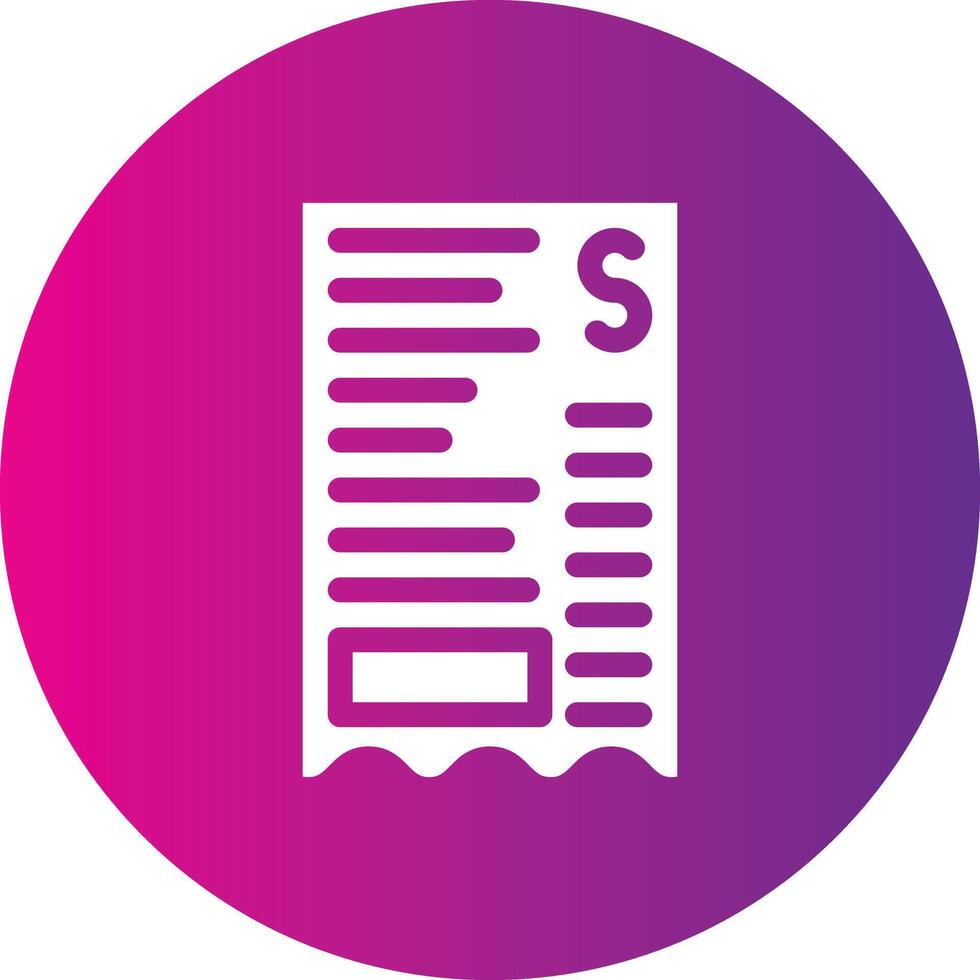 Receipt vector icon