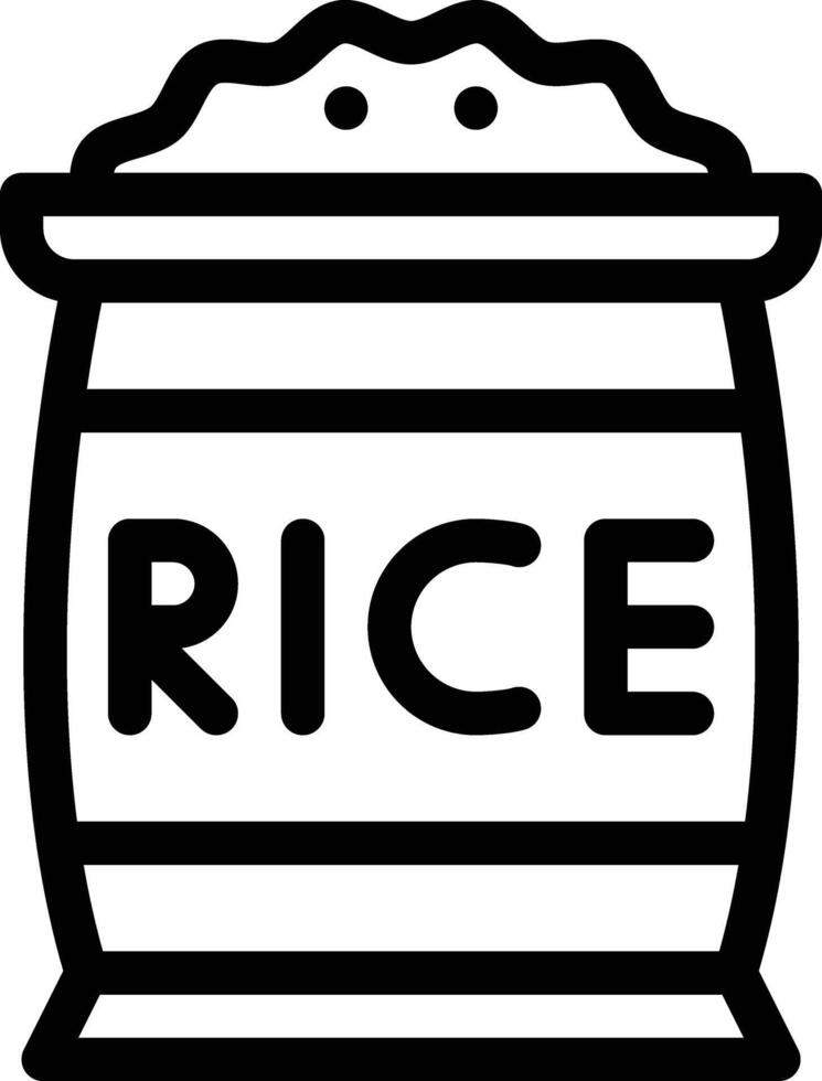 arroz vector icono