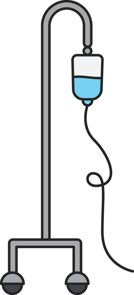 Hospital drip icon. Flat illustration of hospital drip vector icon for web