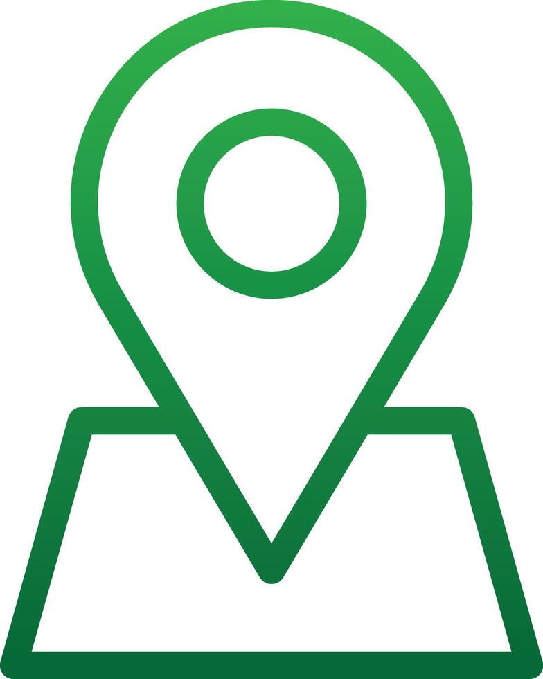 Map pointer vector icon