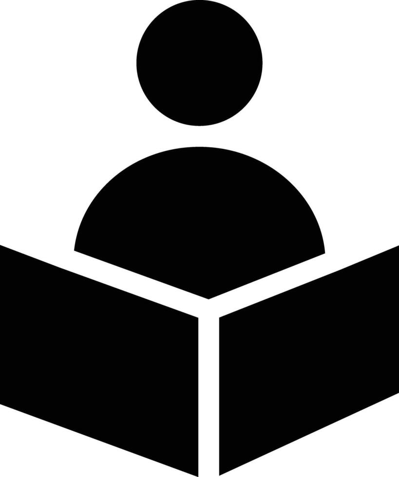 Reader vector icon