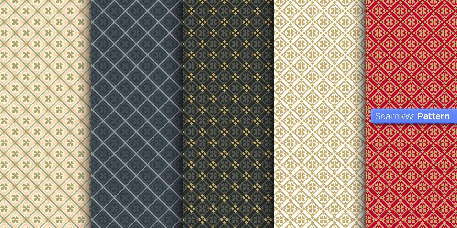 Chinese Japanese style geometric pattern. colors background. contemporary art. symmetric. minimal style. For wallpaper, wrapper, textiles, fabric, clothes, souvenirs, surface. Seamless pattern vector. vector