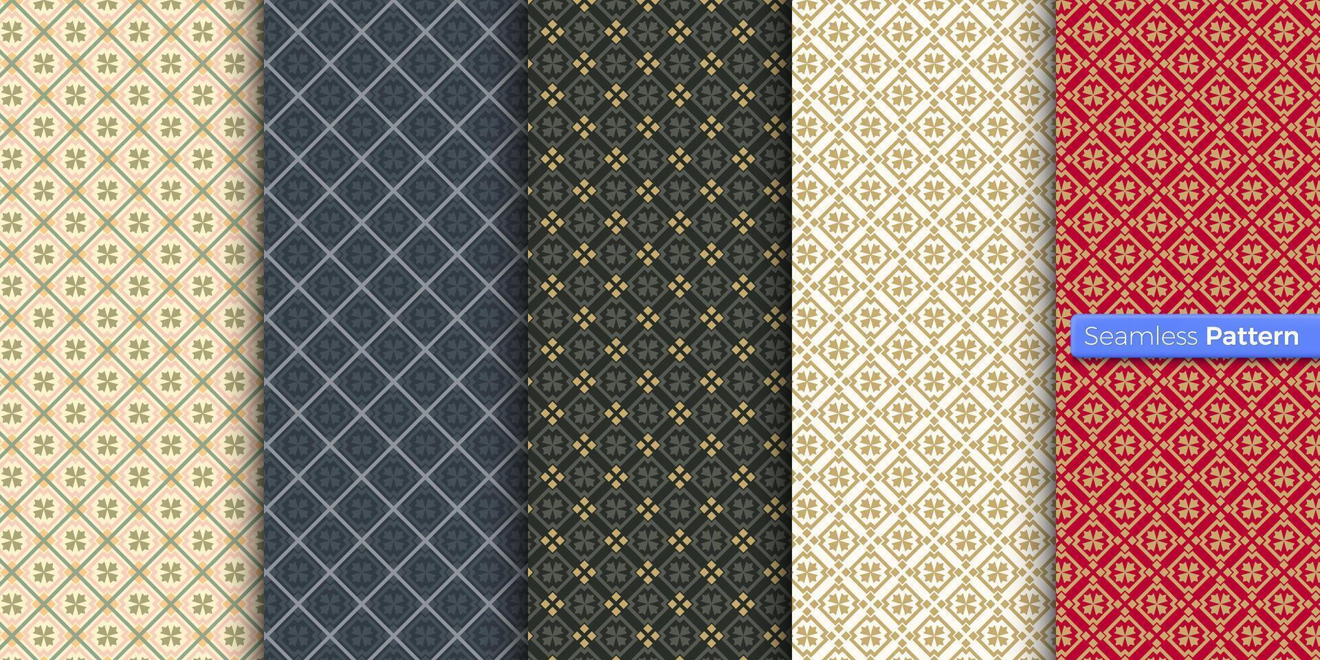 Chinese Japanese style geometric pattern. colors background. contemporary art. symmetric. minimal style. For wallpaper, wrapper, textiles, fabric, clothes, souvenirs, surface. Seamless pattern vector. vector