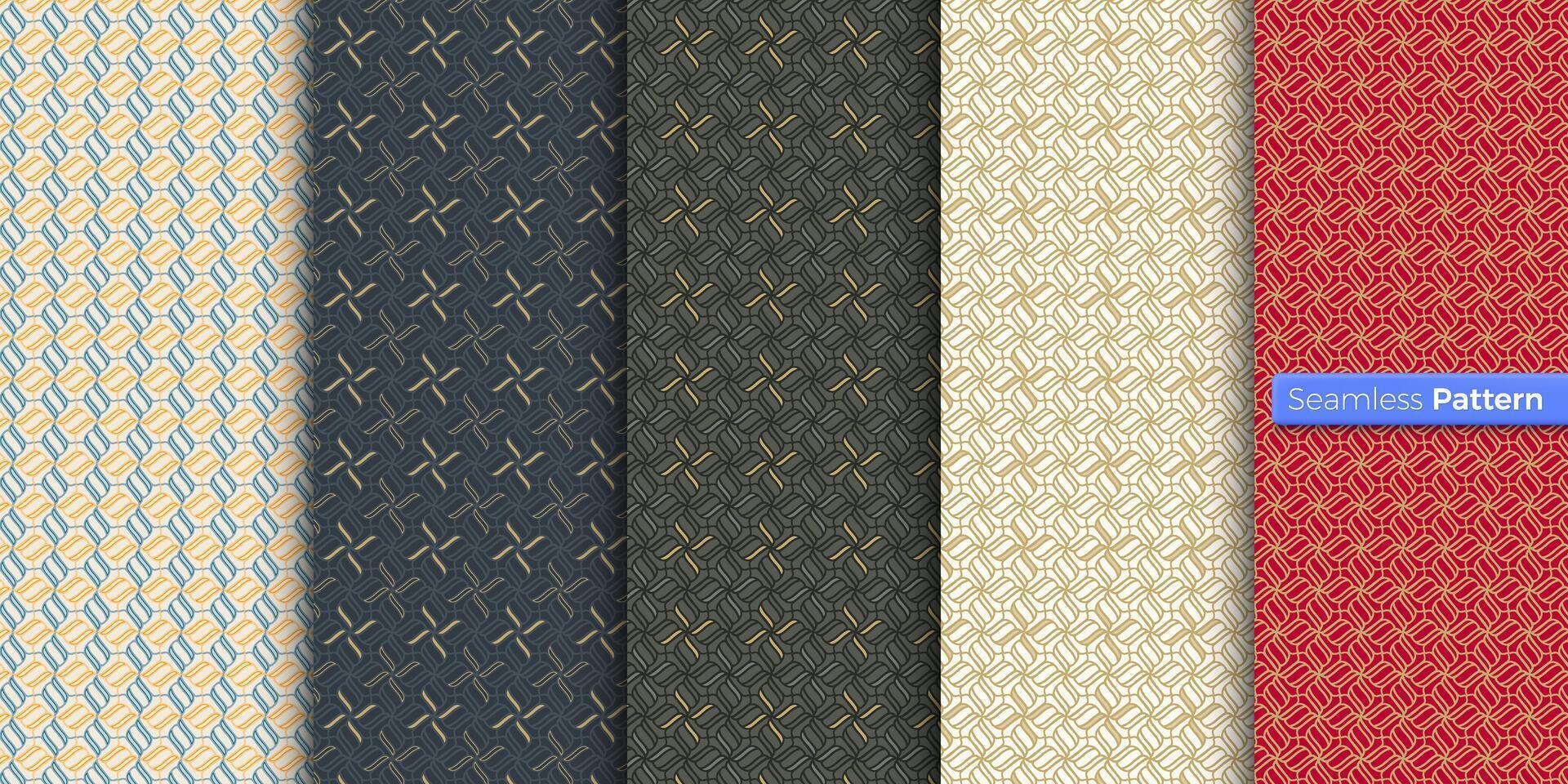 Abstract curve geometric pattern. colors background. contemporary art. symmetric. minimal style. For wallpaper, wrapper, textiles, fabric, clothes, souvenirs, surface. Seamless pattern vector. vector