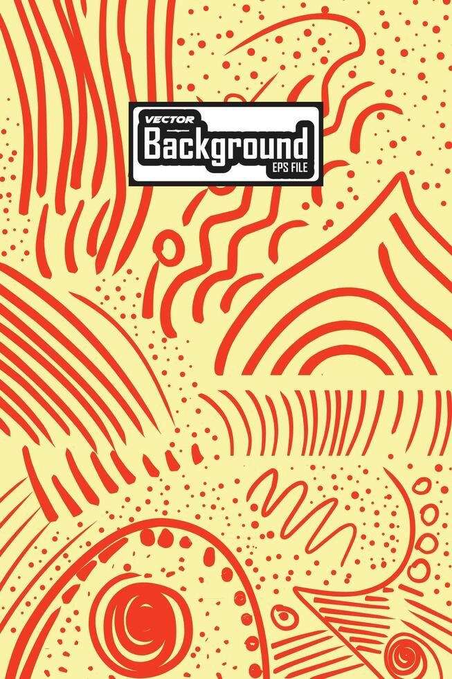 Abstract Hand Drawn Vector Background