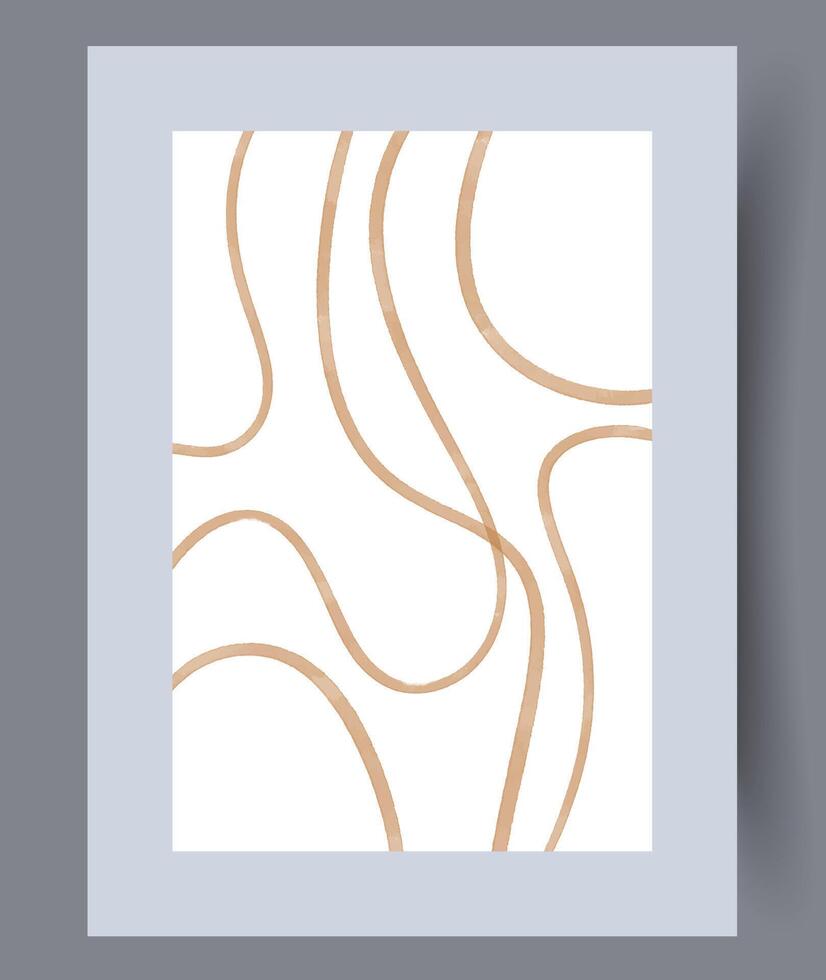 Abstract stripes artistic way wall art print vector