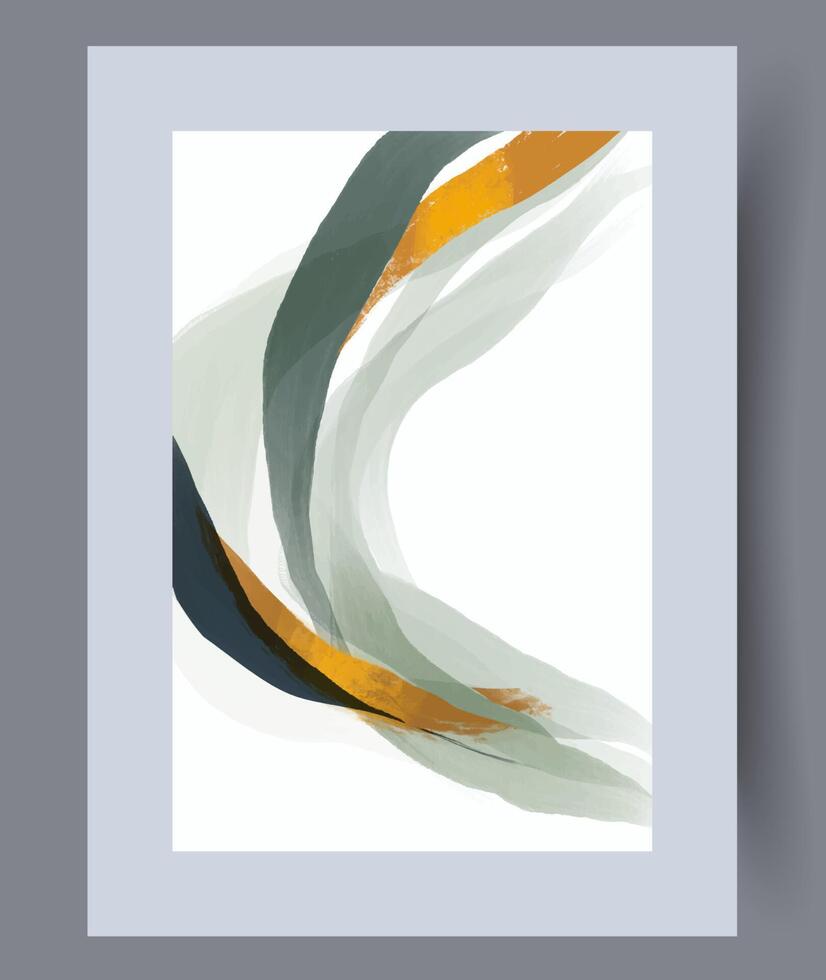 Scandinavian abstract vector print. Minimalistic abstract wall art background for print. Scandinavian vector style.