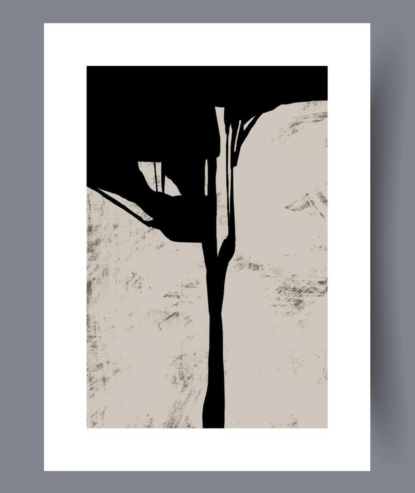 Scandinavian abstract vector print. Minimalistic abstract wall art background for print. Scandinavian vector style.