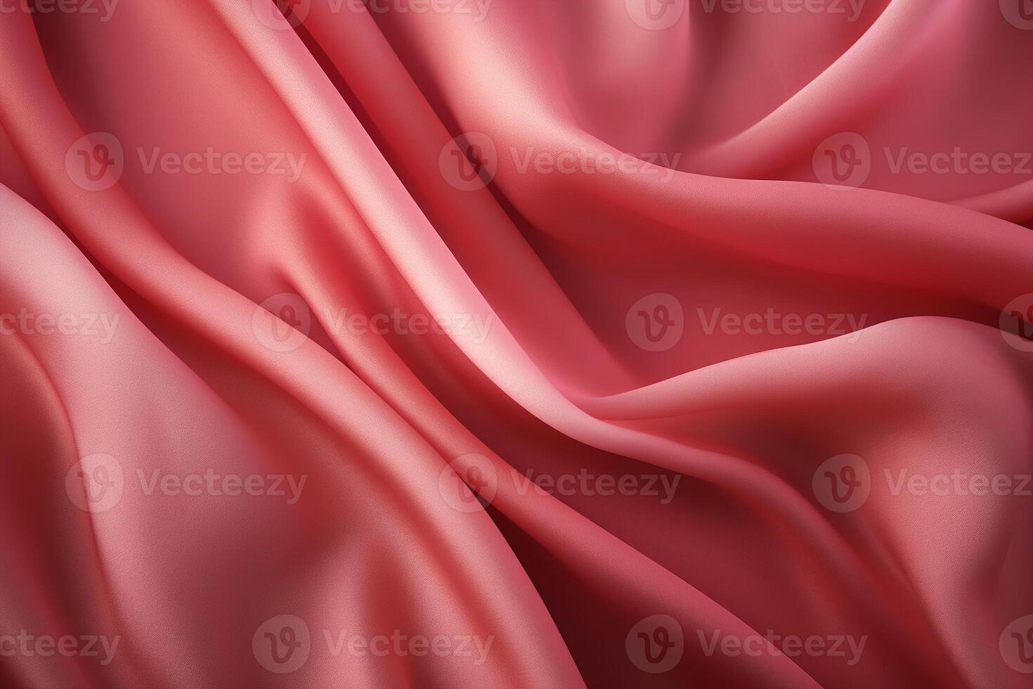 AI generated Red soft silk fabric, background photo
