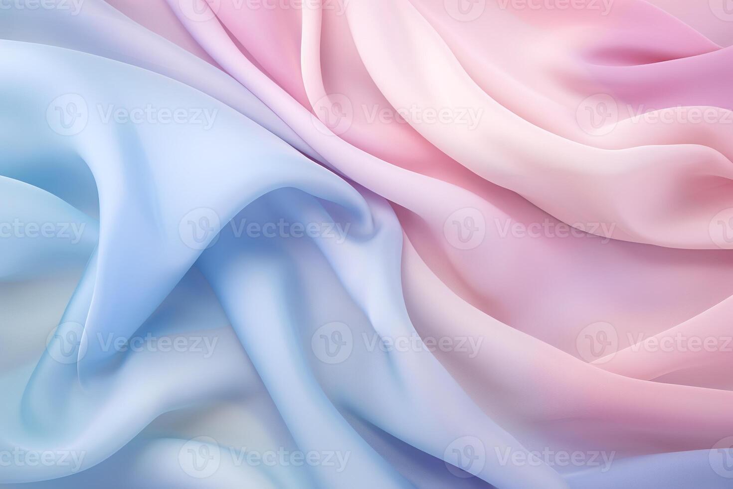 AI generated Textile background. Soft blue pink fabric photo