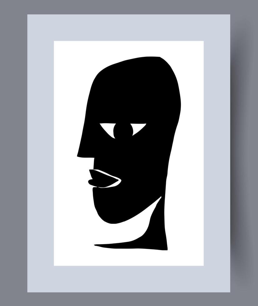 Scandinavian abstract vector print. Minimalistic abstract wall art background for print. Scandinavian vector style.
