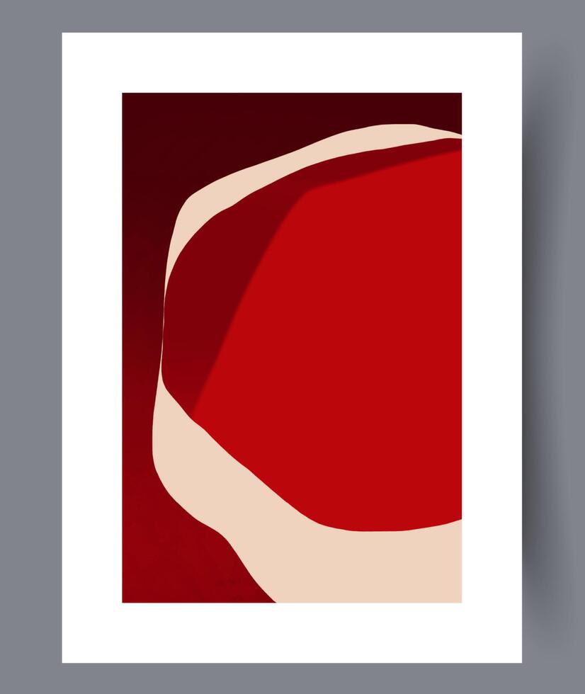 Scandinavian abstract vector print. Minimalistic abstract wall art background for print. Scandinavian vector style.