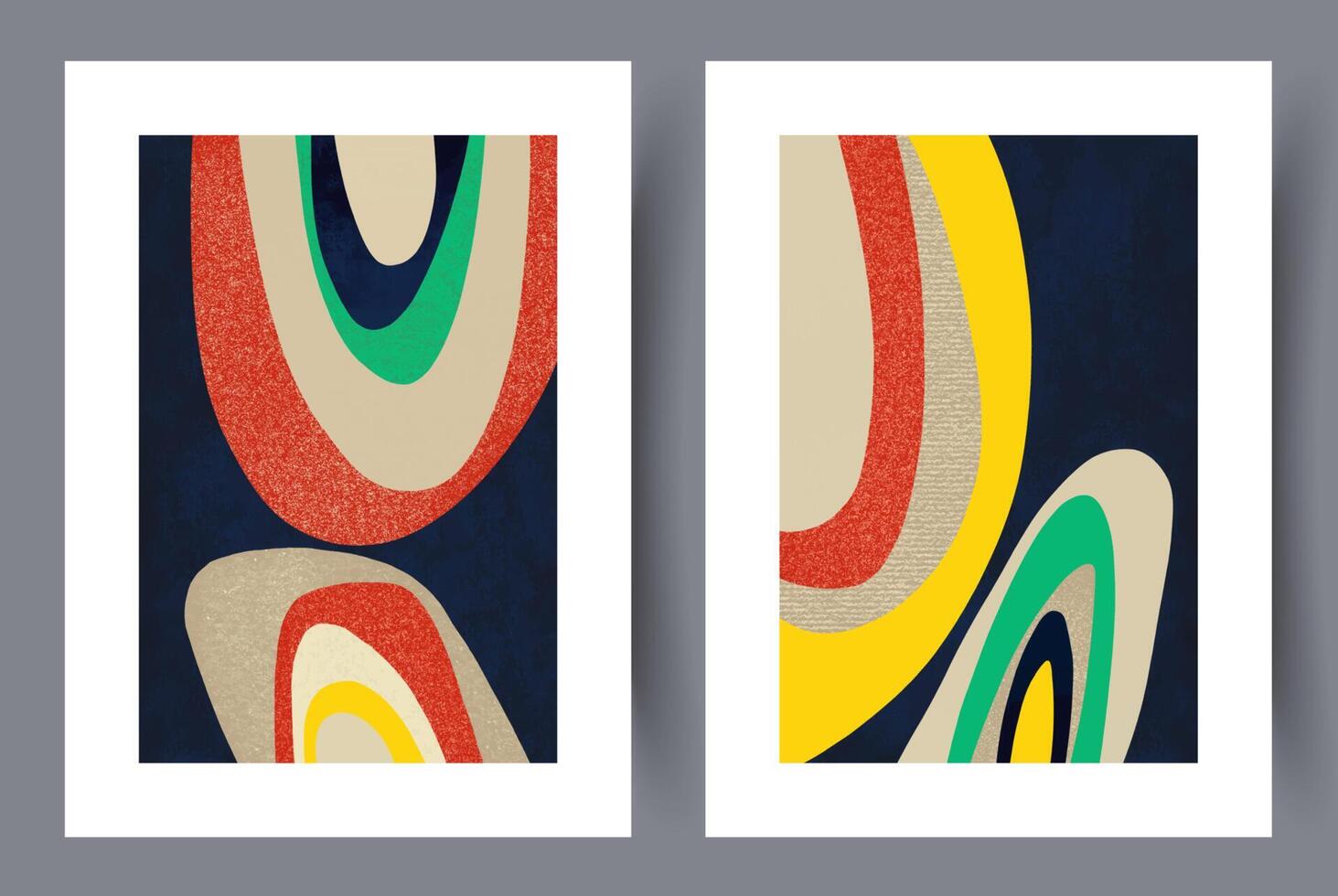 Scandinavian abstract vector print. Minimalistic abstract wall art background for print. Scandinavian vector style.