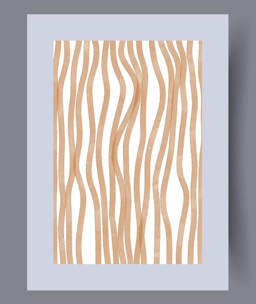 Abstract stripes artistic way wall art print vector