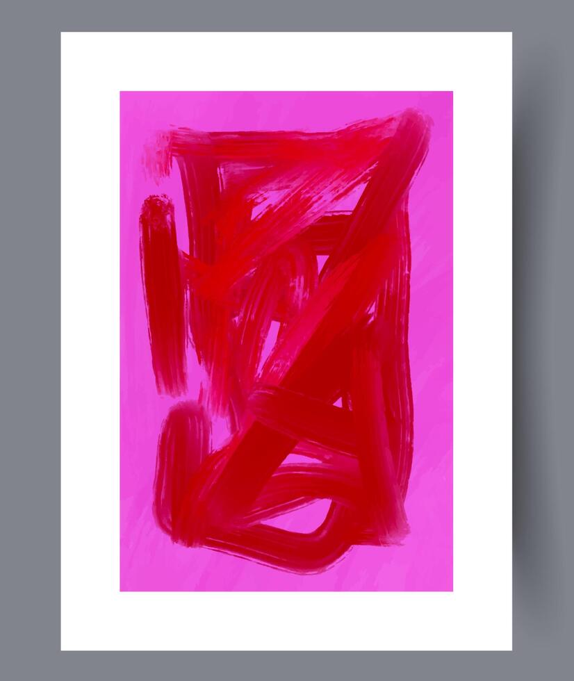 Scandinavian abstract vector print. Minimalistic abstract wall art background for print. Scandinavian vector style.