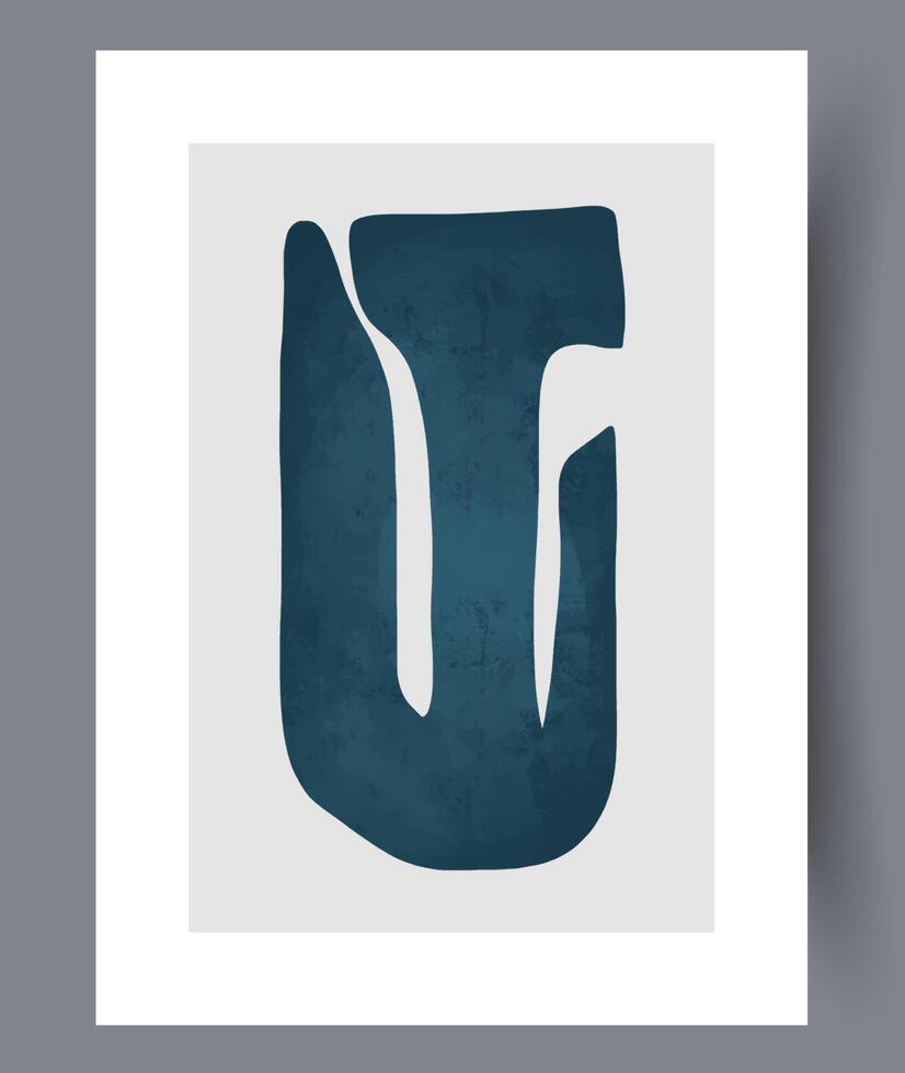 Scandinavian abstract vector print. Minimalistic abstract wall art background for print. Scandinavian vector style.