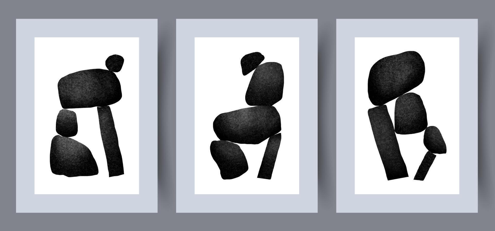 escandinavo resumen vector impresión. minimalista resumen pared Arte antecedentes para impresión. escandinavo vector estilo.