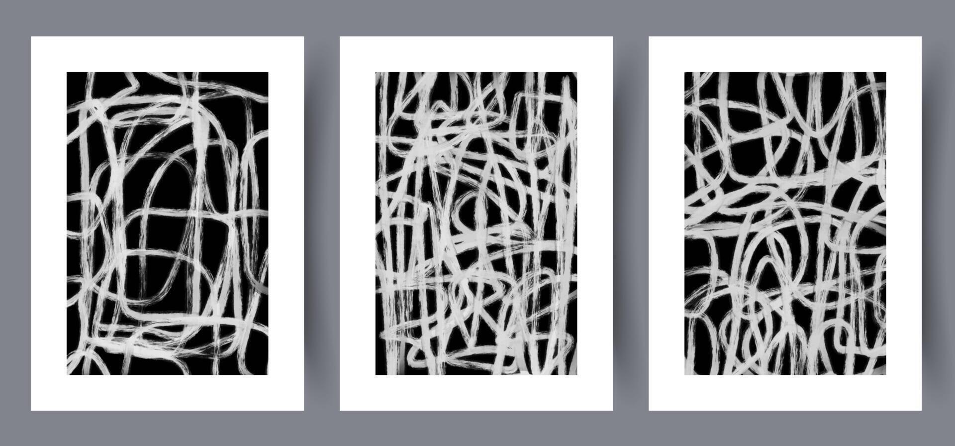escandinavo resumen vector impresión colocar. minimalista resumen pared Arte antecedentes para impresión. escandinavo vector estilo.