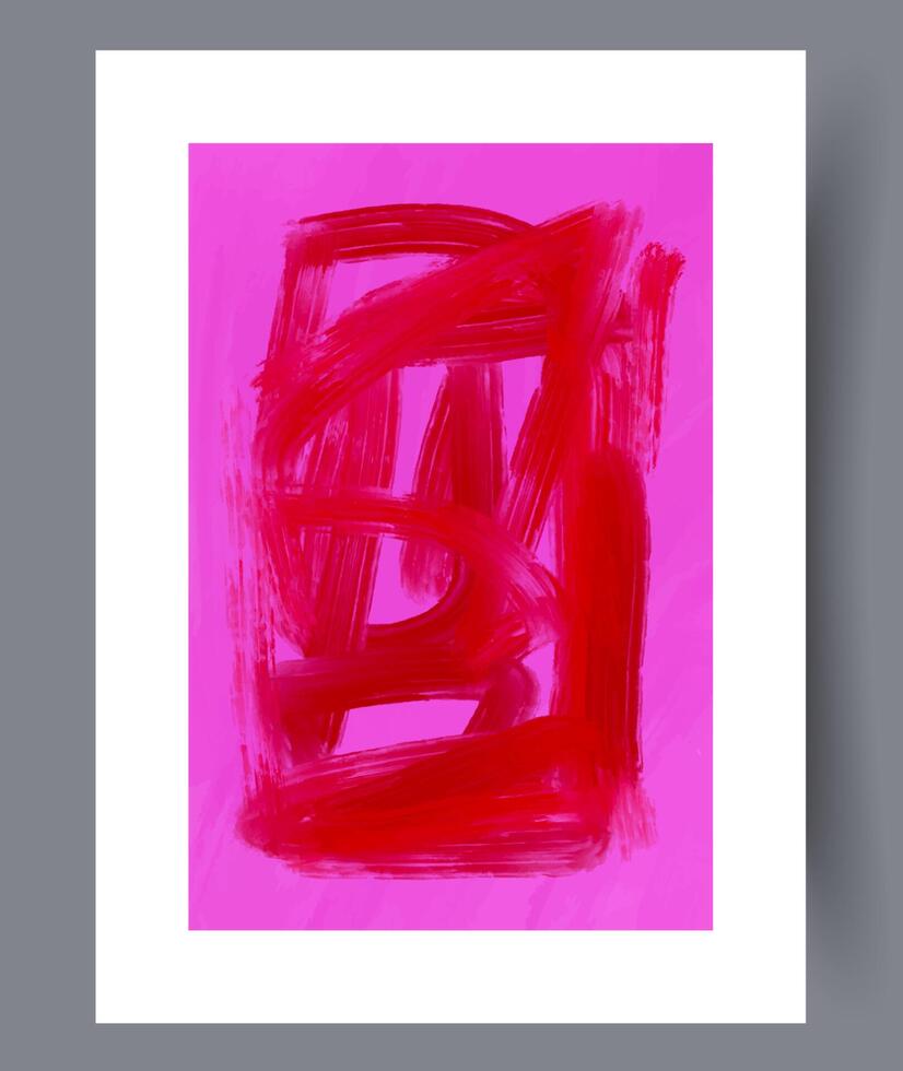 Scandinavian abstract vector print. Minimalistic abstract wall art background for print. Scandinavian vector style.