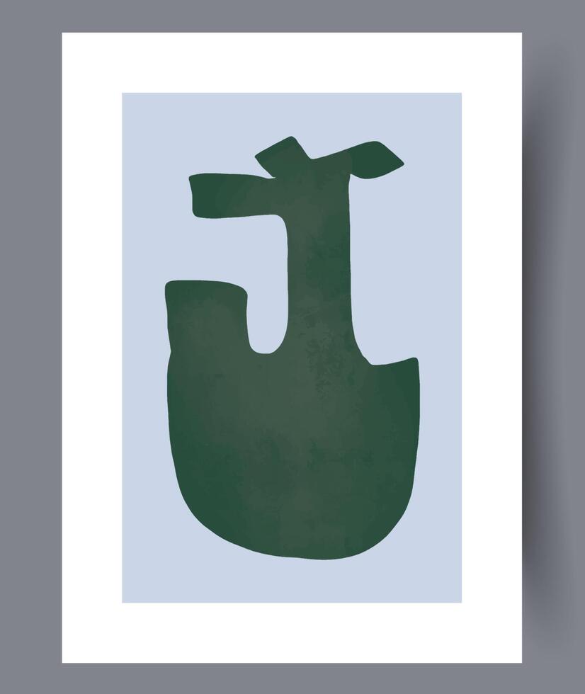 Scandinavian abstract vector print. Minimalistic abstract wall art background for print. Scandinavian vector style.