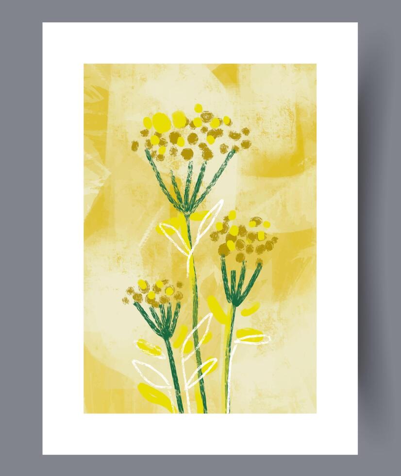 Scandinavian abstract vector print. Minimalistic abstract wall art background for print. Scandinavian vector style.
