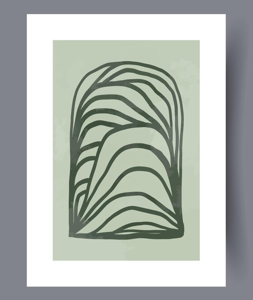 Scandinavian abstract vector print. Minimalistic abstract wall art background for print. Scandinavian vector style.