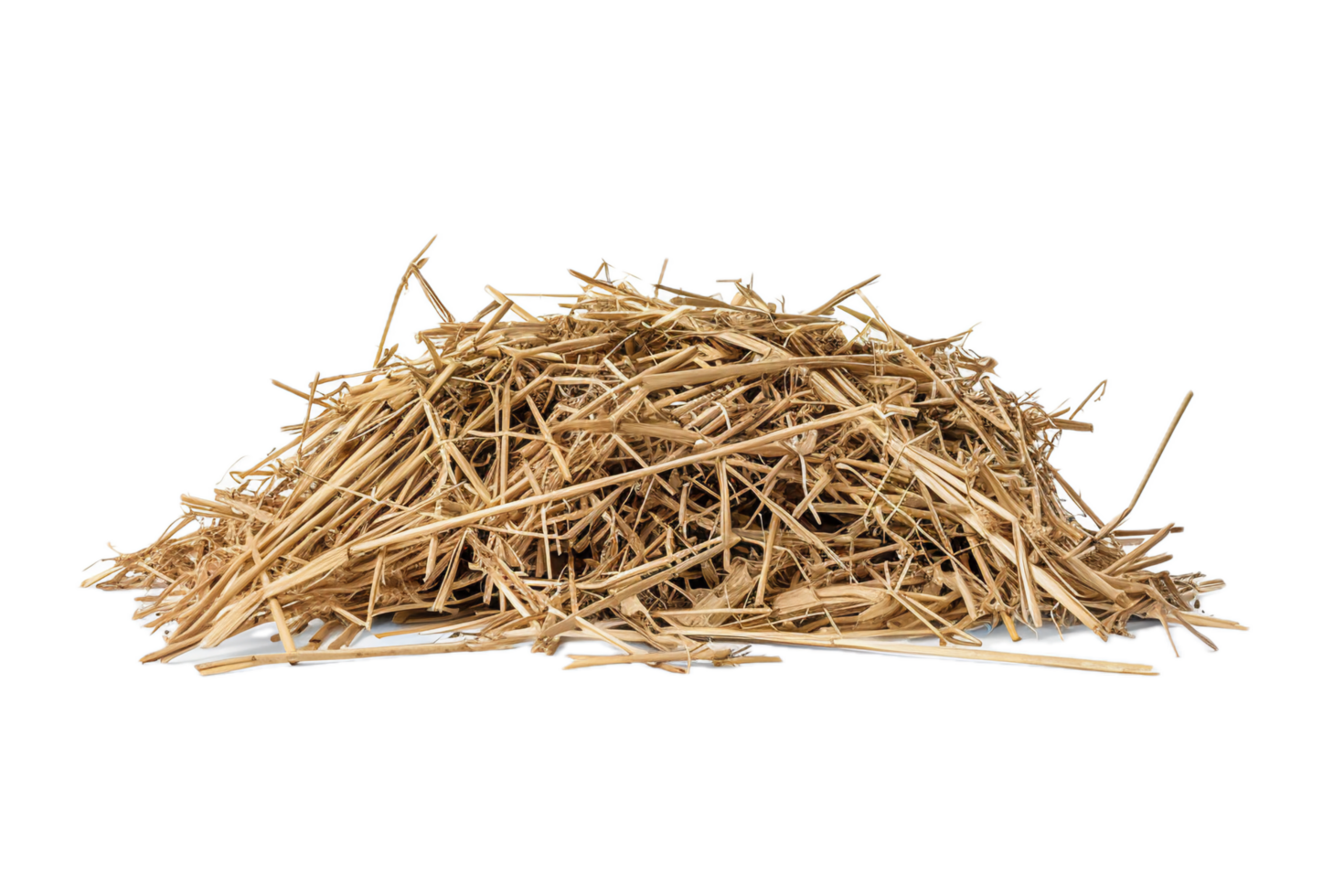 AI generated Pile of Dry Straw png