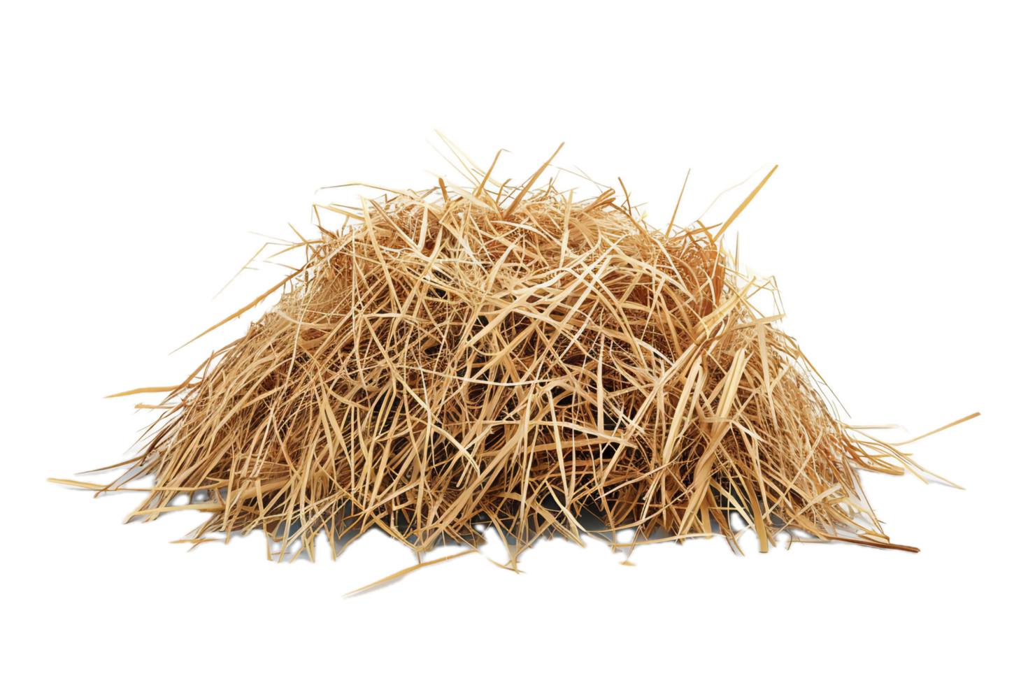 AI generated Pile of Dry Straw png