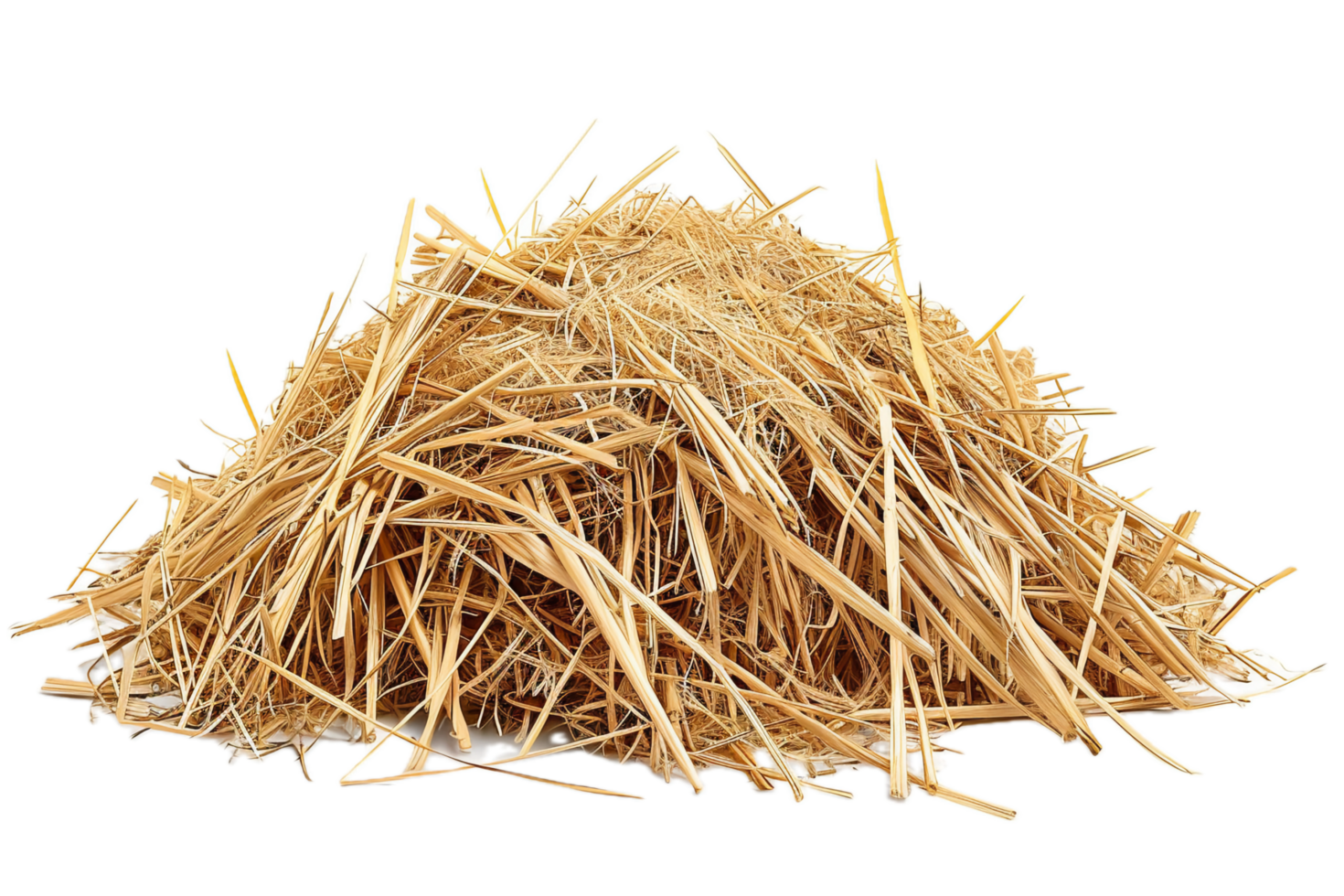 AI generated Pile of Dry Straw png