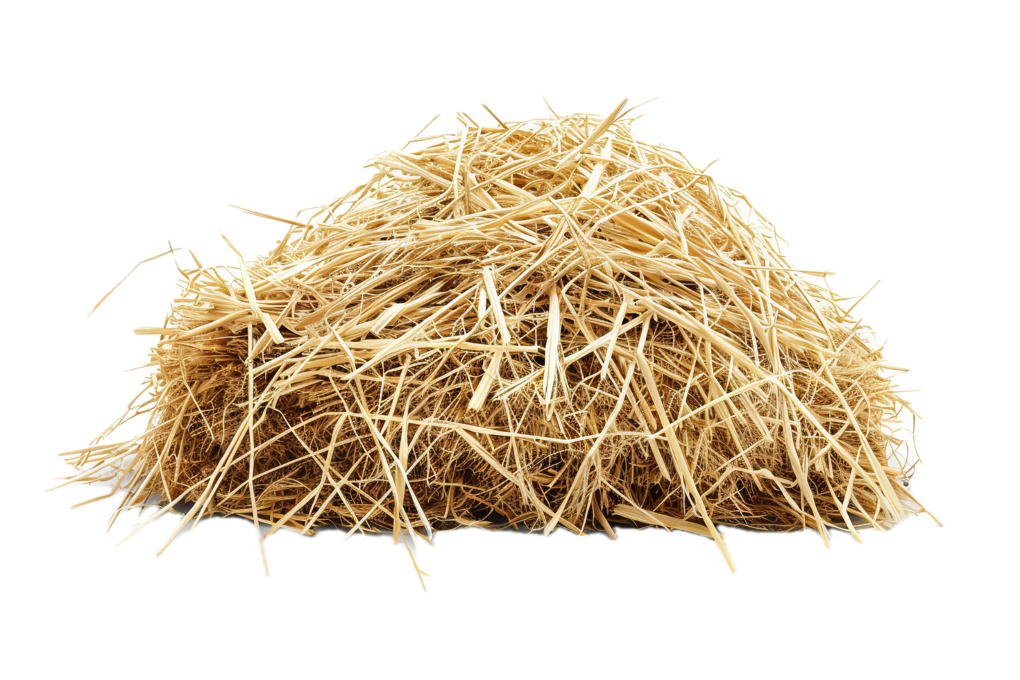 AI generated Pile of Dry Straw png