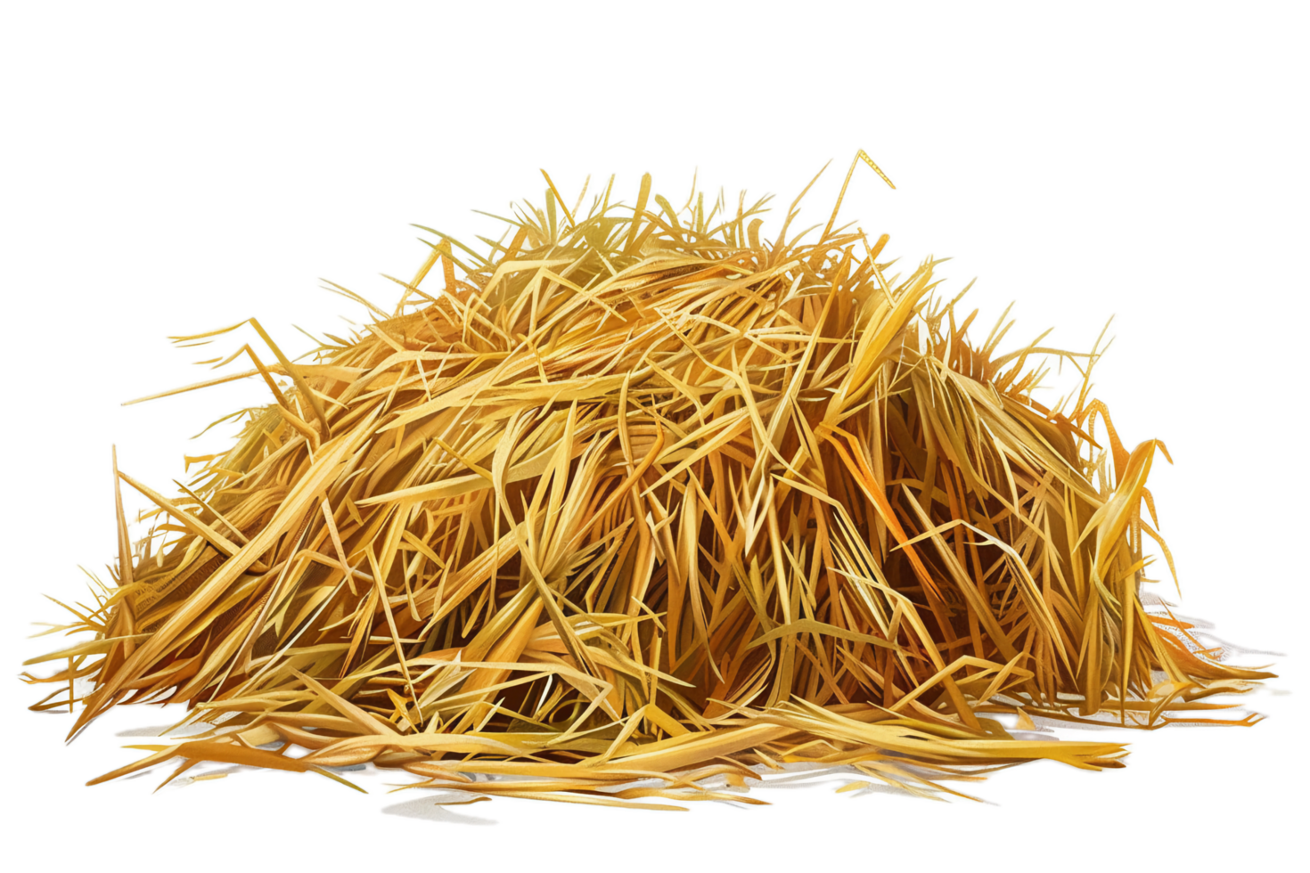 AI generated Pile of Dry Straw png