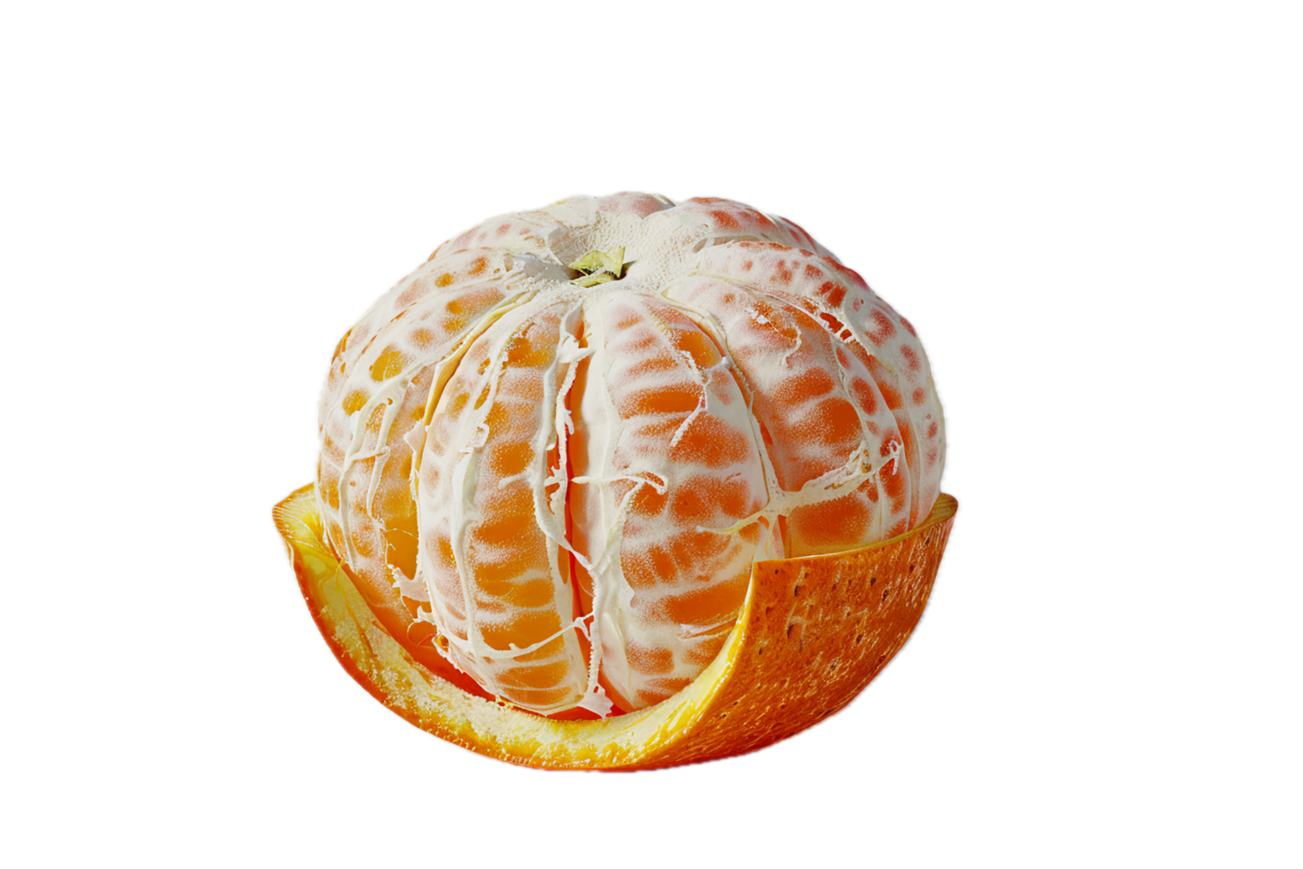 AI generated Fresh Orange Slice Close-Up png