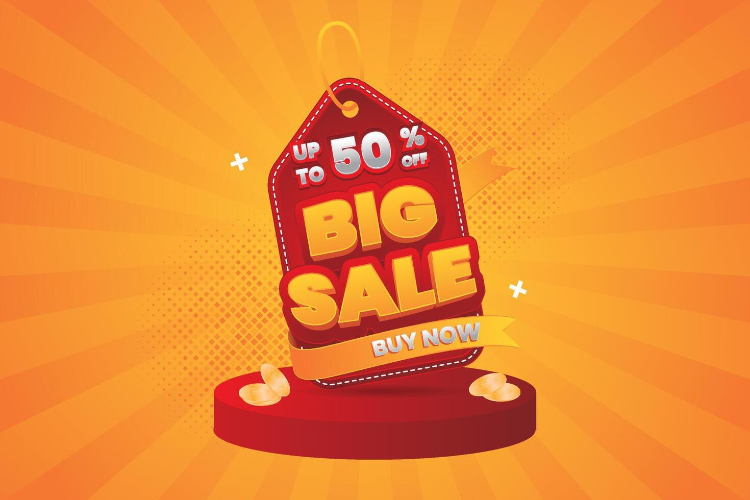 big sale 50 for business products vector