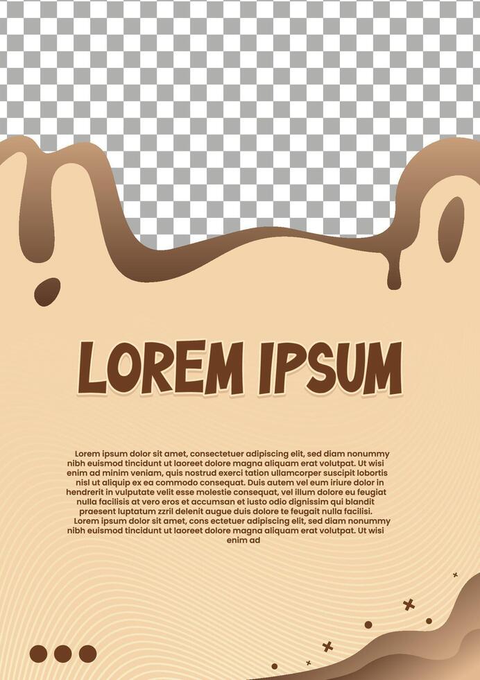 BROWN BACKGROUND FLYER OR BROCHURE TEMPLATE vector