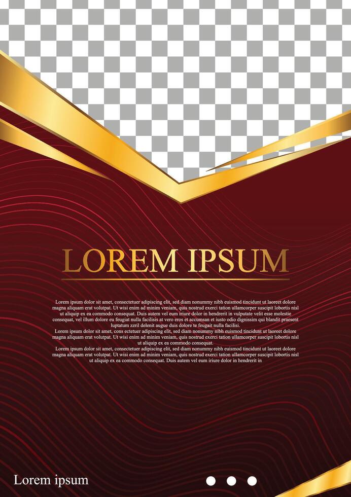 BACKKGROUND RED ABSTRACT LUXURY FLYER vector