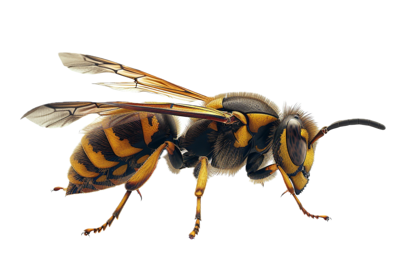 AI generated Detailed Image of a Yellow Jacket Wasp png