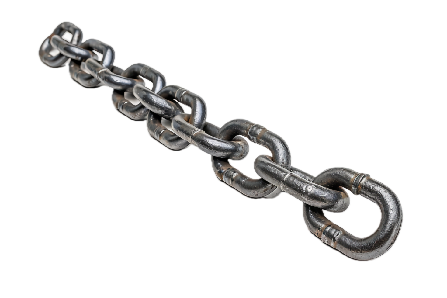AI generated Close-Up of Metal Chain Links png