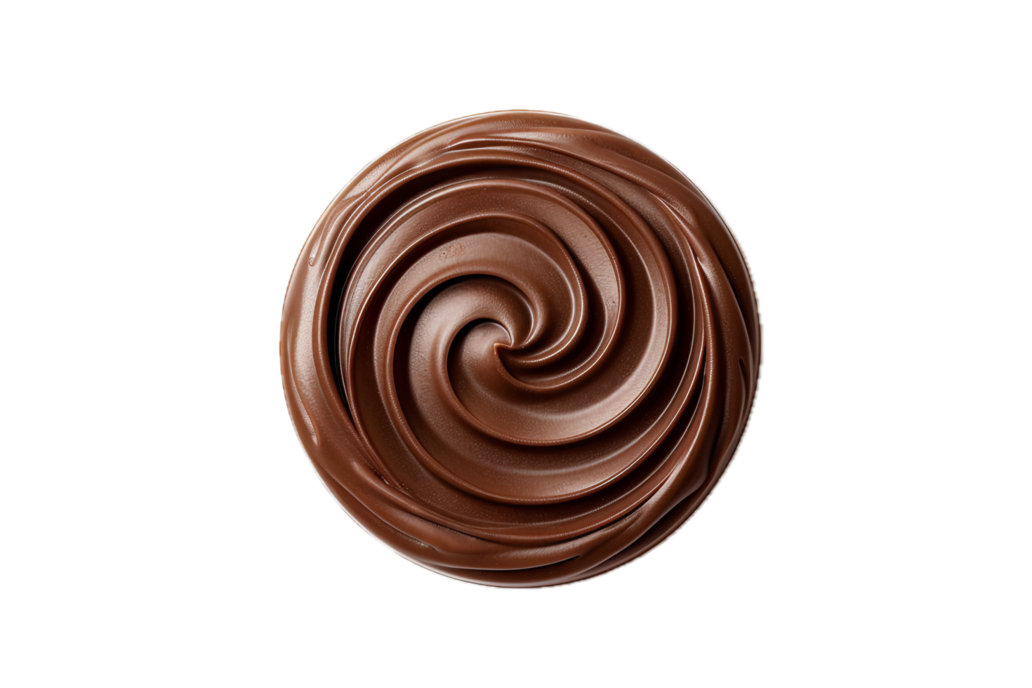 AI generated Swirling Chocolate Spread Texture png