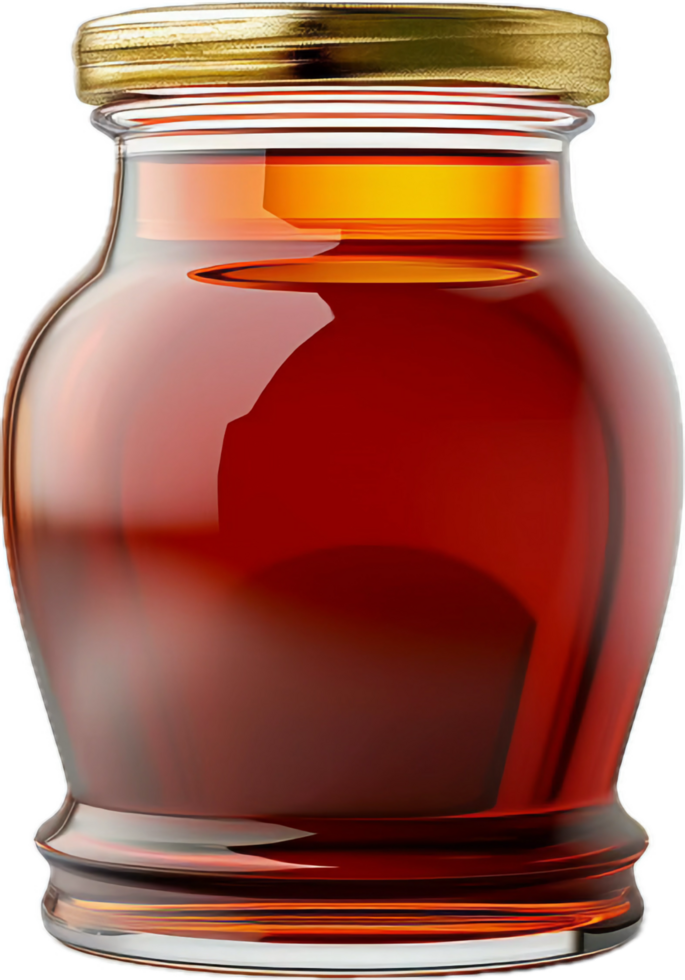 AI generated sauce tomato in jar side view png