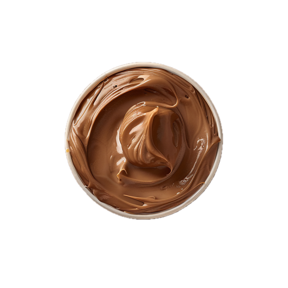 ai generato vorticoso cioccolato diffusione struttura png