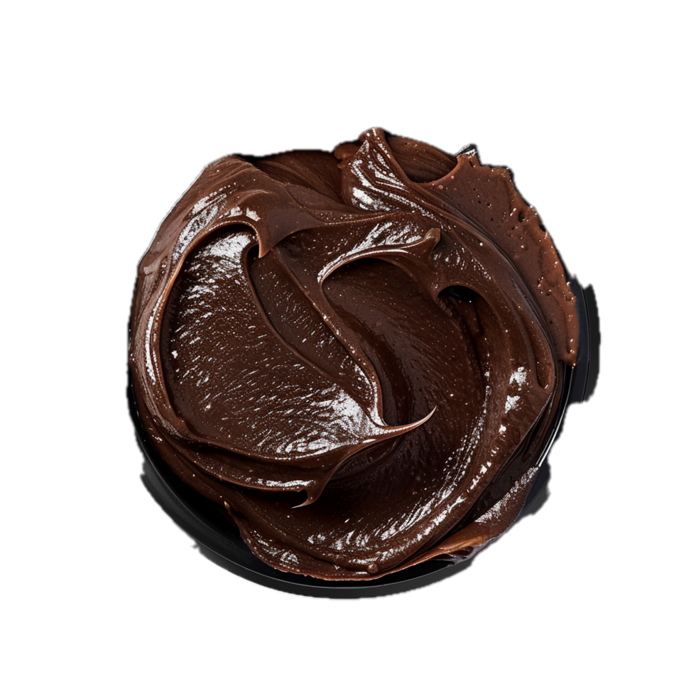 AI generated Swirling Chocolate Spread Texture png